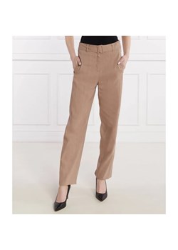 Marella SPORT Lniane spodnie ESORDIO | Straight fit ze sklepu Gomez Fashion Store w kategorii Spodnie damskie - zdjęcie 184520543