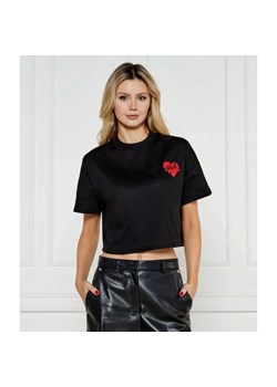 Karl Lagerfeld T-shirt HEARTS | Cropped Fit ze sklepu Gomez Fashion Store w kategorii Bluzki damskie - zdjęcie 184520664