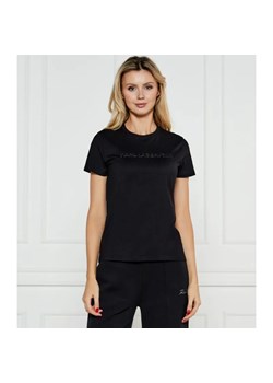 Karl Lagerfeld T-shirt COMMERCIAL LOGO | Regular Fit ze sklepu Gomez Fashion Store w kategorii Bluzki damskie - zdjęcie 184520850