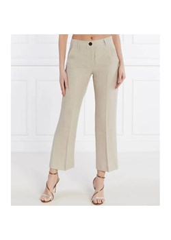 Marella Lniane spodnie MUSCHIO | Straight fit ze sklepu Gomez Fashion Store w kategorii Spodnie damskie - zdjęcie 184520900