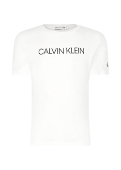 Calvin Klein Jeans T-shirt INSTITUTIONAL | Regular Fit ze sklepu Gomez Fashion Store w kategorii T-shirty chłopięce - zdjęcie 184521103