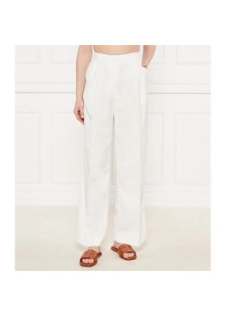 Tommy Hilfiger Spodnie | flare fit | z dodatkiem lnu ze sklepu Gomez Fashion Store w kategorii Spodnie damskie - zdjęcie 184521440