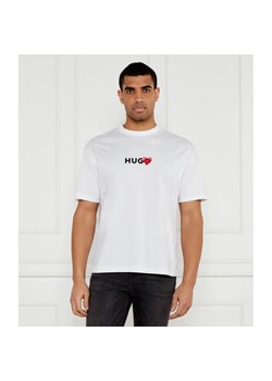 HUGO T-shirt Dewdam | Loose fit ze sklepu Gomez Fashion Store w kategorii T-shirty męskie - zdjęcie 184521772
