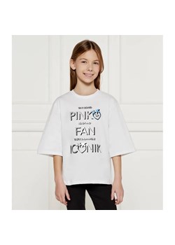 Pinko UP T-shirt | Loose fit ze sklepu Gomez Fashion Store w kategorii Bluzki dziewczęce - zdjęcie 184521932