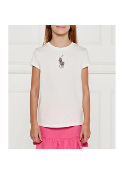 POLO RALPH LAUREN T-shirt | Regular Fit ze sklepu Gomez Fashion Store w kategorii Bluzki dziewczęce - zdjęcie 184522372