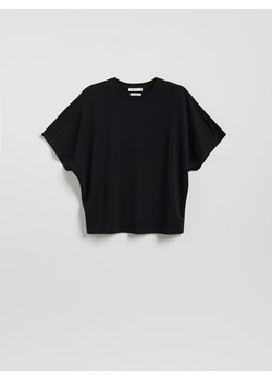 Reserved - T-shirt oversize z Modalem - czarny ze sklepu Reserved w kategorii Bluzki damskie - zdjęcie 184523163