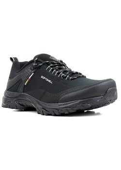 Trekkingi męskie, buty górskie - AMERICAN CLUB Softshell WT83/22, czarne ze sklepu ulubioneobuwie w kategorii Buty trekkingowe męskie - zdjęcie 184523431