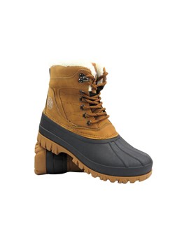 Trapery śniegowce damskie ciepłe - Lee Cooper LCJ-24-44-2869L, brązowe ze sklepu ulubioneobuwie w kategorii Śniegowce damskie - zdjęcie 184524381