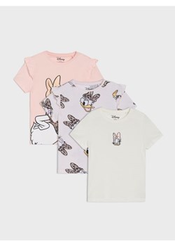Sinsay - Koszulki 3 pack Disney - różowy ze sklepu Sinsay w kategorii Bluzki dziewczęce - zdjęcie 184525433