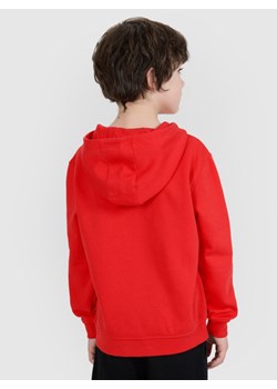 Chłopięce bluza dresowa nierozpinana bez kaptura 4F 4FJRAW24TSWSM1833 - pomarańczowa ze sklepu Sportstylestory.com w kategorii Bluzy chłopięce - zdjęcie 184525912