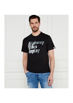 Replay T-shirt | Regular Fit ze sklepu Gomez Fashion Store w kategorii T-shirty męskie - zdjęcie 184526561