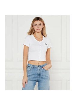 Guess Jeans Bluzka SNAP EMBRO | Cropped Fit ze sklepu Gomez Fashion Store w kategorii Bluzki damskie - zdjęcie 184526683