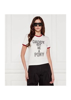 Pinko T-shirt WALER | Pinko x Patrick McDowell | Regular Fit ze sklepu Gomez Fashion Store w kategorii Bluzki damskie - zdjęcie 184526711