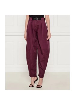 Pinko Spodnie z paskiem YANN | Regular Fit ze sklepu Gomez Fashion Store w kategorii Spodnie damskie - zdjęcie 184531154