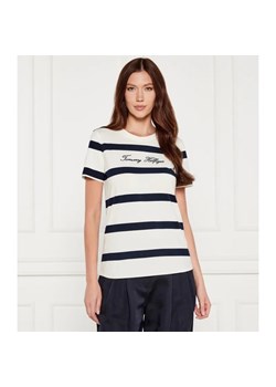 Tommy Hilfiger T-shirt | Regular Fit ze sklepu Gomez Fashion Store w kategorii Bluzki damskie - zdjęcie 184531260