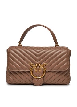 Torebka Pinko Love Lady Puff Classic Cl Brązowy ze sklepu eobuwie.pl w kategorii Listonoszki - zdjęcie 184532191