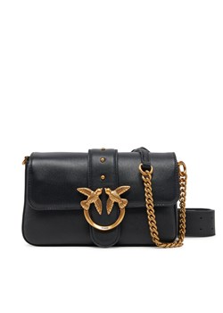 Torebka PINKO Love One Mini Slouchy Fl PE 25 PLTT 104340 A0QO Czarny ze sklepu eobuwie.pl w kategorii Torebki damskie - zdjęcie 184532244