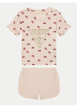 Guess Komplet dziecięcy A5GG03 K6YW4 Różowy Regular Fit ze sklepu MODIVO w kategorii Komplety niemowlęce - zdjęcie 184533021