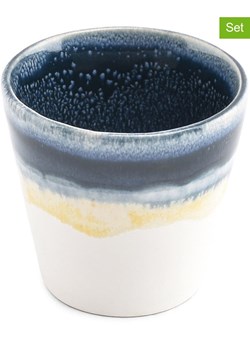 Salt and Pepper Kubki (4 szt.) &quot;Flow&quot; w kolorze biało-granatowym do mokki - 100 ml ze sklepu Limango Polska w kategorii Kubki - zdjęcie 184534304