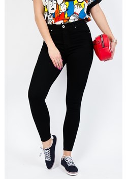 CZARNE SPODNIE SKINNY Z WYSOKIM STANEM ze sklepu olika.com.pl w kategorii Spodnie damskie - zdjęcie 184535172