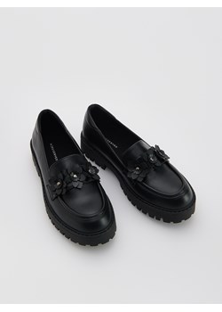 Reserved - Loafersy z imitacji skóry - czarny ze sklepu Reserved w kategorii Półbuty dziecięce - zdjęcie 184535570