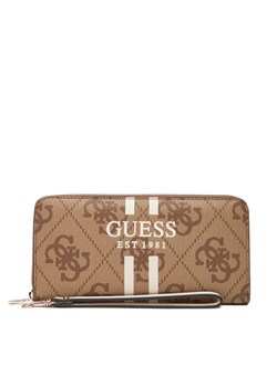 Duży Portfel Damski Guess Laurell II Slg SWOS74 59146 Beżowy ze sklepu eobuwie.pl w kategorii Portfele damskie - zdjęcie 184536232