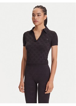 Guess Bluzka V5YP10 Z3OA0 Czarny Regular Fit ze sklepu MODIVO w kategorii Bluzki damskie - zdjęcie 184536661