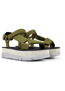 Camper Sandały w kolorze khaki na koturnie ze sklepu Limango Polska w kategorii Sandały damskie - zdjęcie 184537412