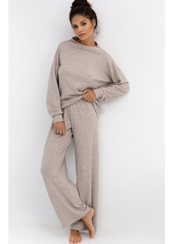 Piżama damska typu homewear Zayla, Kolor cappuccino-melanż, Rozmiar S/M, SENSIS ze sklepu Intymna w kategorii Piżamy damskie - zdjęcie 184538394