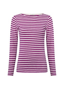 Marc O'Polo Damska koszulka z długim rękawem Kobiety Bawełna malinowy w paski ze sklepu vangraaf w kategorii Bluzki damskie - zdjęcie 184539042