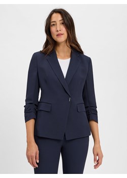 BOSS Marynarka damska - Jia Kobiety wiskoza granatowy jednolity ze sklepu vangraaf w kategorii Marynarki damskie - zdjęcie 184539111