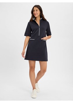 Marc Cain Damska sukienka dresowa Kobiety granatowy jednolity ze sklepu vangraaf w kategorii Sukienki - zdjęcie 184539121