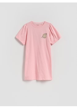 Reserved - Koszula nocna Pusheen - różowy ze sklepu Reserved w kategorii Piżamy dziecięce - zdjęcie 184539133