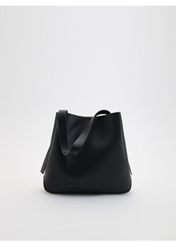 Reserved - Torebka shopper - czarny ze sklepu Reserved w kategorii Torebki damskie - zdjęcie 184539190
