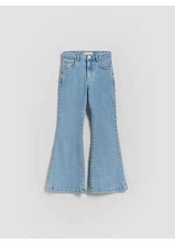 Reserved - Jeansy flare high waist - niebieski ze sklepu Reserved w kategorii Spodnie dziewczęce - zdjęcie 184539213
