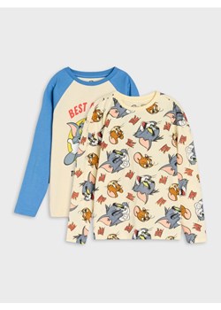 Sinsay - Koszulki z długimi rękawami 2 pack Tom and Jerry - wielobarwny ze sklepu Sinsay w kategorii T-shirty chłopięce - zdjęcie 184541233