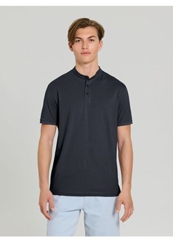 Sinsay - Koszulka henley - niebieski ze sklepu Sinsay w kategorii T-shirty męskie - zdjęcie 184541291