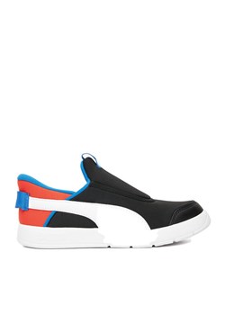 Sneakersy Puma COURTFLEX V3 SLIPTECH PS 39973401 Czarny ze sklepu eobuwie.pl w kategorii Buty sportowe dziecięce - zdjęcie 184541392