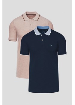 Zestaw 2 Koszulek Polo Bawełnianych Borin ze sklepu Lancerto S.A. w kategorii T-shirty męskie - zdjęcie 184541851