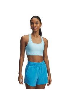 Biustonosz treningowy Under Armour Crossback Mid Bra - niebieski ze sklepu Sportstylestory.com w kategorii Biustonosze - zdjęcie 184542352