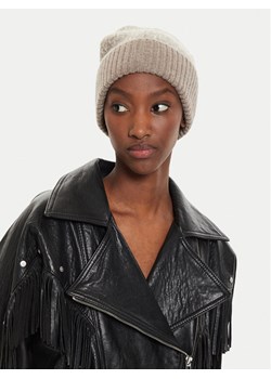 Calvin Klein Czapka Monogram Fold K60K612595 Beżowy ze sklepu MODIVO w kategorii Czapki zimowe damskie - zdjęcie 184544970