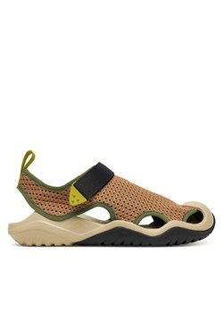 Crocs Sandały Swiftwater™ Mesh Deck 211095 Brązowy ze sklepu MODIVO w kategorii Sandały damskie - zdjęcie 184547063