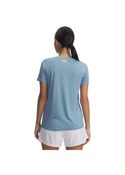 Damska koszulka treningowa Under Armour Tech SSV- Twist - niebieska ze sklepu Sportstylestory.com w kategorii Bluzki damskie - zdjęcie 184547841