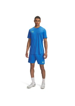 Męskie spodenki treningowe Under Armour UA M\'s Challenger Knit Short - niebieskie ze sklepu Sportstylestory.com w kategorii Spodenki męskie - zdjęcie 184547842