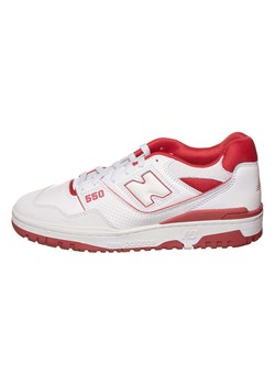 New Balance Skórzane sneakersy &quot;550&quot; w kolorze biało-czerwonym ze sklepu Limango Polska w kategorii Buty sportowe damskie - zdjęcie 184548843
