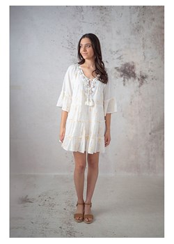 Lula Natura Sukienka w kolorze białym ze sklepu Limango Polska w kategorii Sukienki - zdjęcie 184549044