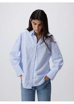 Reserved - Bawełniana koszula w paski - jasnoniebieski ze sklepu Reserved w kategorii Koszule damskie - zdjęcie 184549623
