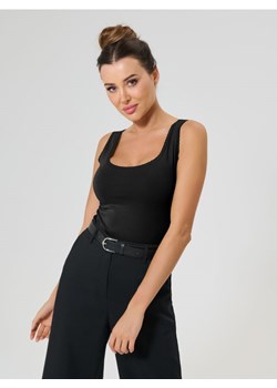 Sinsay - Bawełniany top - czarny ze sklepu Sinsay w kategorii Bluzki damskie - zdjęcie 184551102