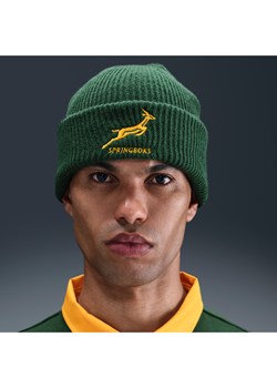 Wywijana czapka uniseks Nike Rugby Springboks - Zieleń ze sklepu Nike poland w kategorii Czapki zimowe męskie - zdjęcie 184551173