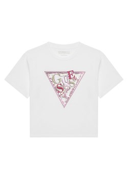 Guess T-Shirt J5GI04 K6YW4 Biały Regular Fit ze sklepu MODIVO w kategorii Bluzki dziewczęce - zdjęcie 184551804
